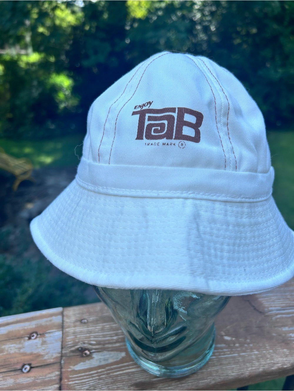 vintage TaB soda promotional bucket hat Coca Cola unisex small